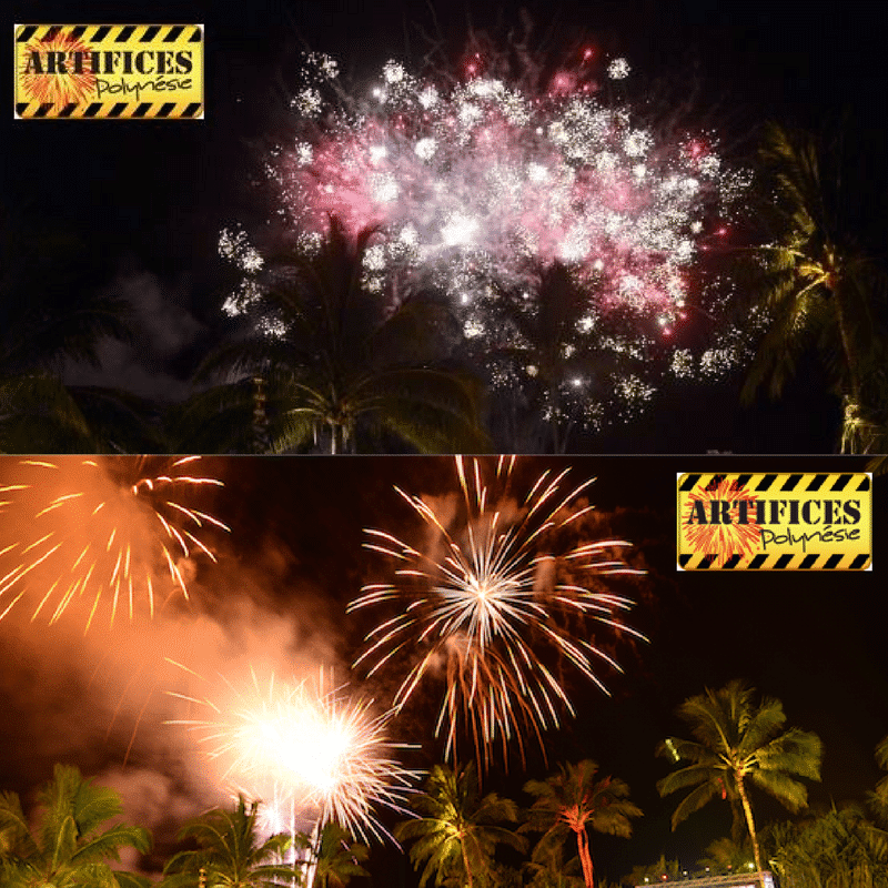 Fireworks for your wedding in Tahiti