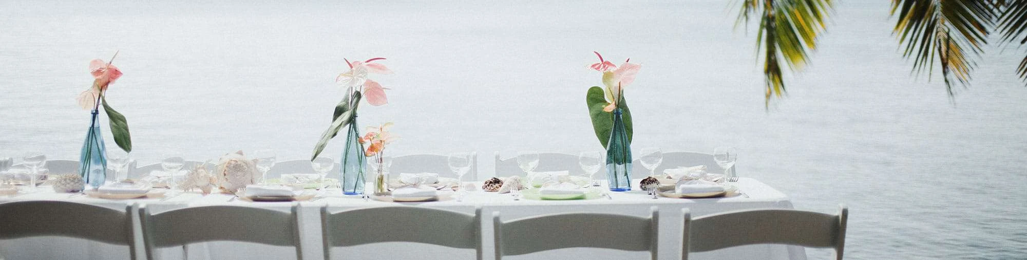 Wedding day brunch by the water in Moorea